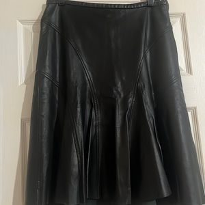 BCBG Leather skirt